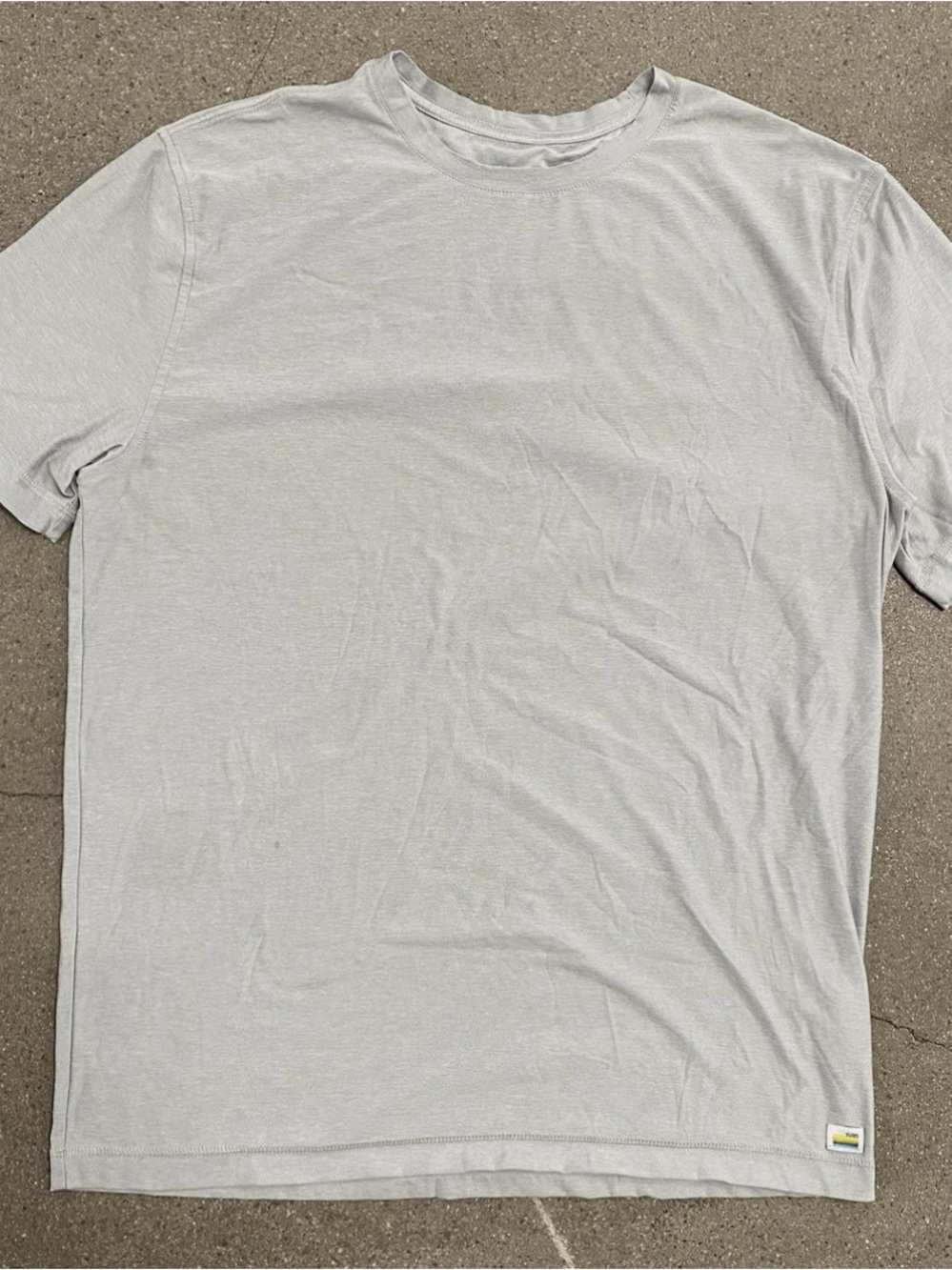 Men's Crew Neck T-Shirt white VUORI stretch